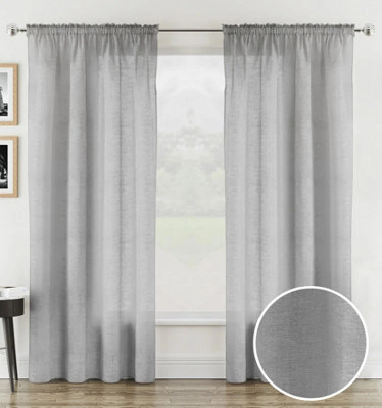 Image of The Very Collection Lindos Voile Panel Pair Silver WINUW Unisex