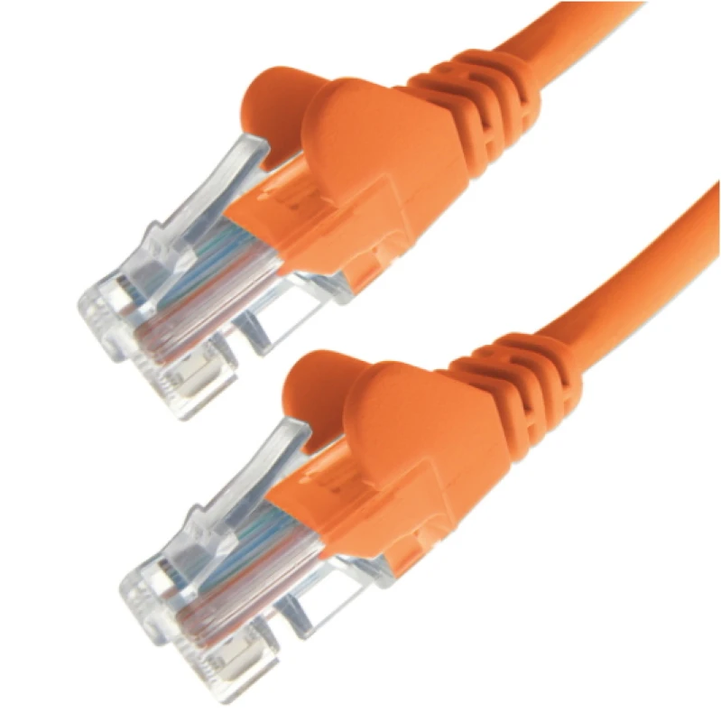Image of Connekt Gear 0.5m RJ45 CAT5e UTP Stranded Flush Moulded Network Cable - 24AWG - Orange