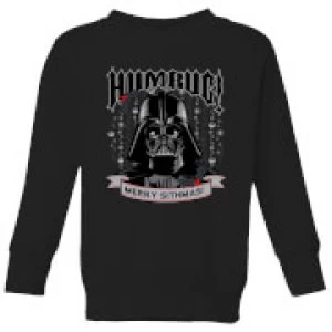 Image of Star Wars Darth Vader Humbug Kids Christmas Sweatshirt - Black - 11-12 Years