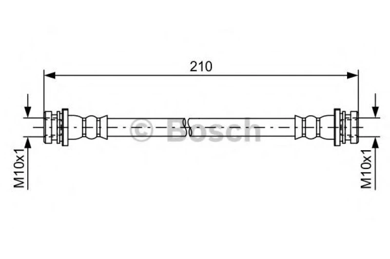 Image of Bosch 1 987 481 628 Brake Hose Brake Hose (83)