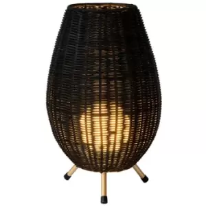 Image of Lucide COLIN - Table Lamp - Ø22cm - 1xG9 - Black
