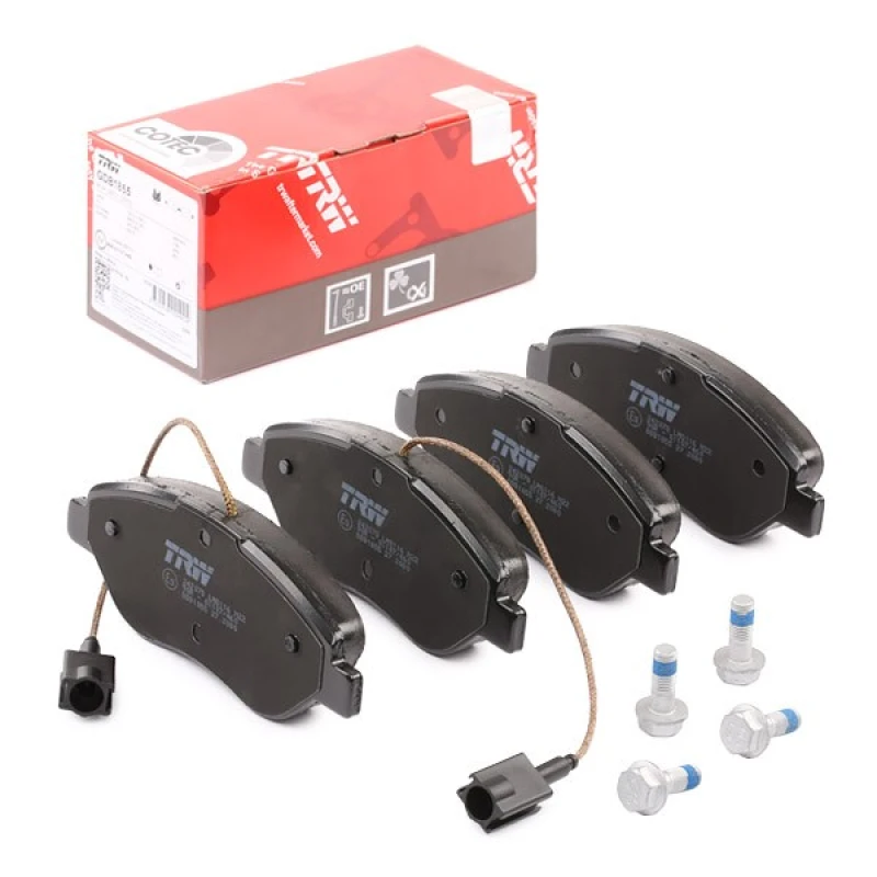 Image of TRW GDB1855 Brake pad set incl. wear warning contact, with brake caliper screws Brake Pad Set,disc brake (402)