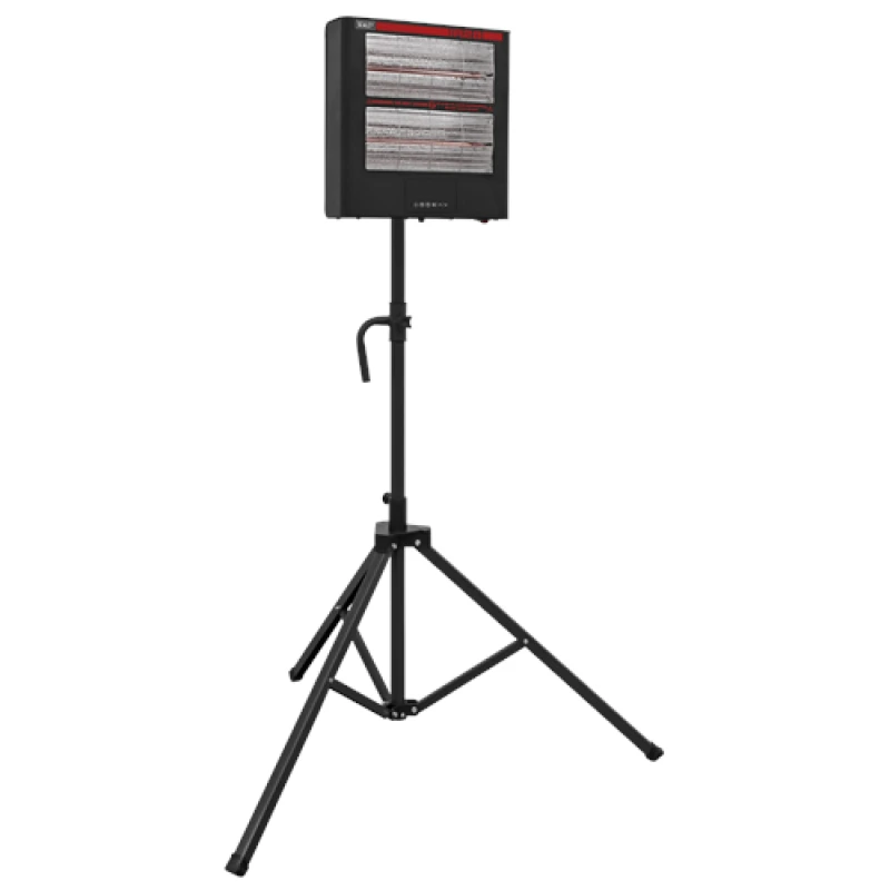Image of Sealey Infrared Quartz Heater with Tripod Stand 230V 1.4/2.8kW