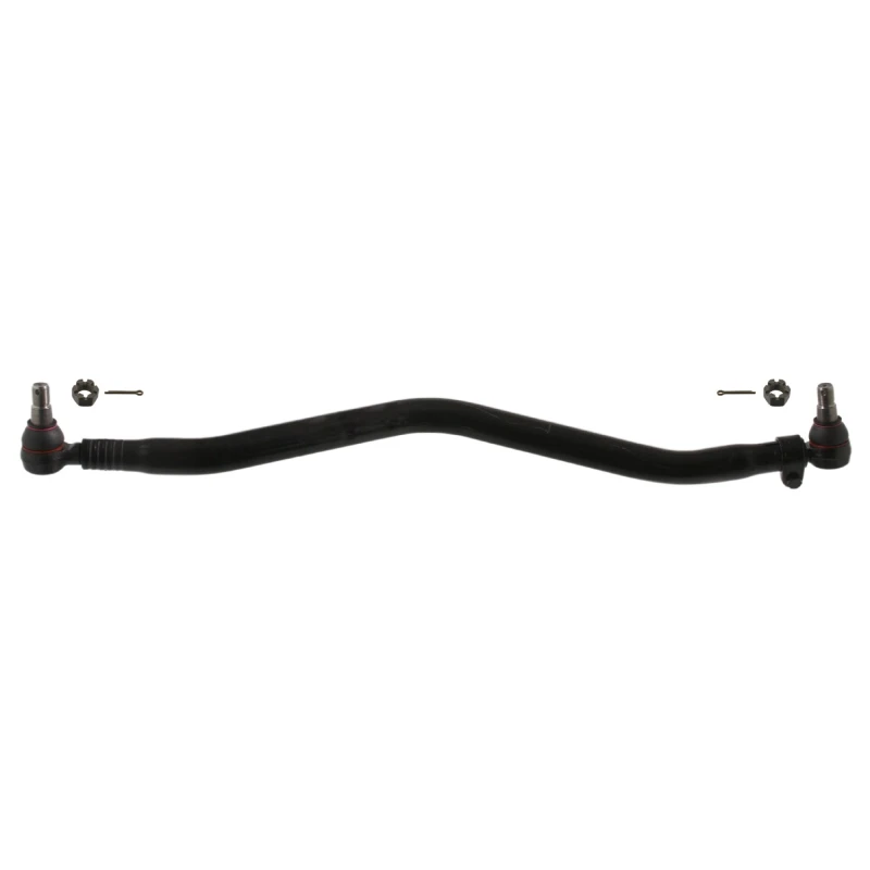 Image of FEBI BILSTEIN 39809 Centre Rod Assembly Front Axle Left, with crown nut, OE Turbo NEW Centre Rod Assembly (285)