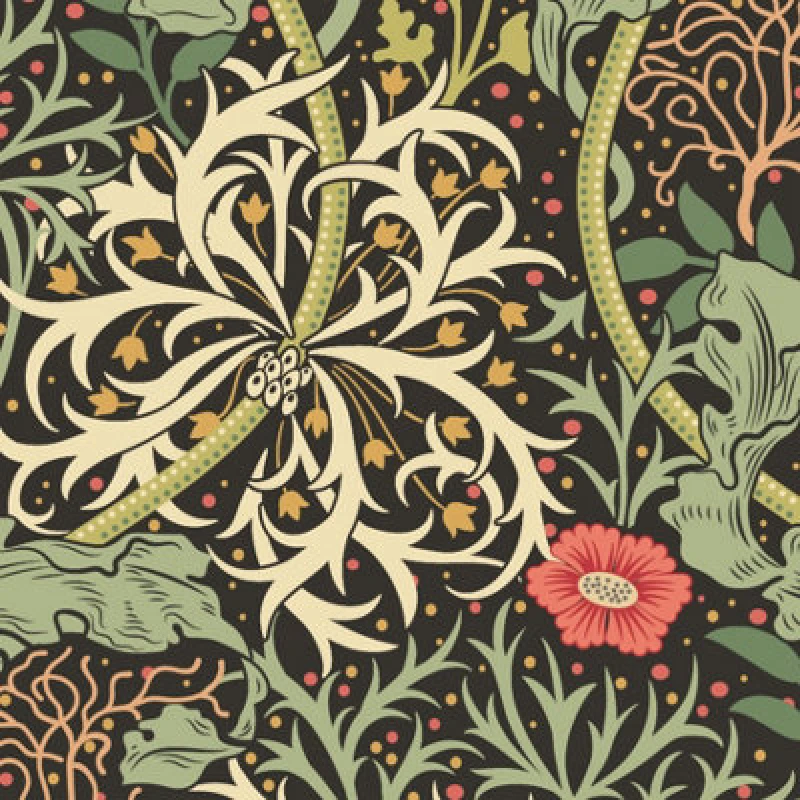 Image of Hoopla Walls Seaweed Garden Slate Mix Smooth Matt Wallpaper