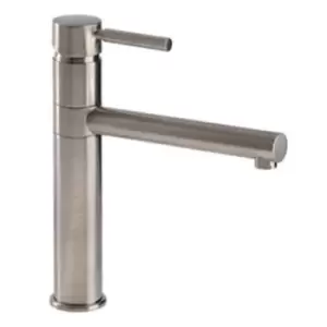 image of Zoom Modena Single Lever Brushed nickel Kitchen Mixer Tap