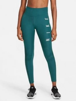 Image of Nike Running Epic Fast Gx Legging, Green Size M Women