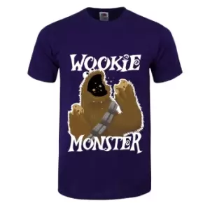 image of Grindstore Mens Wookie Monster T-Shirt (M) (Purple)