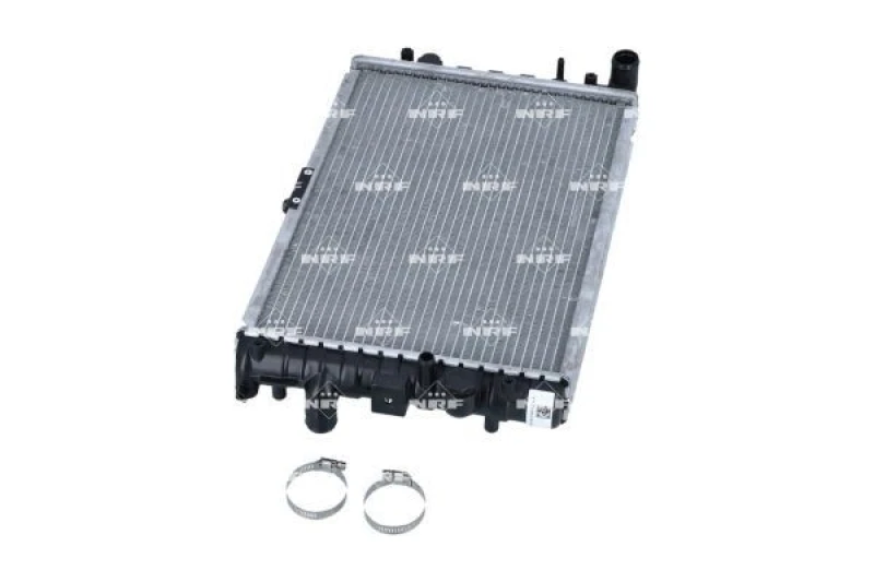 Image of NRF 56123 Engine radiator EASY FIT Brazed cooling fins, Aluminium, with mounting parts Aluminium Radiator,engine cooling (470)
