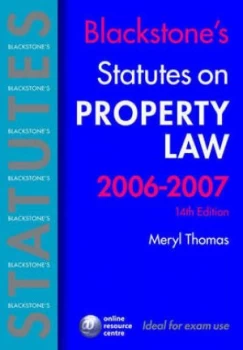 Image of Property Law 2006-2007 by Meryl Thomas Paperback