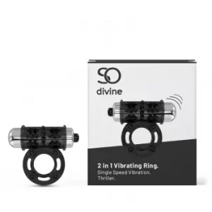 image of So Divine 2in1 Thriller Vibrating Ring