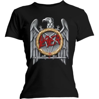 Image of Slayer - Silver Eagle Womens Large T-Shirt - Black