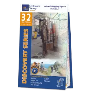 Image of Map of County Mayo, Sligo and Roscommon: OSI Discovery 32