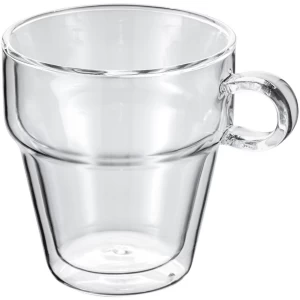 Image of Judge JDG32 250ml Double Walled Glassware 2 Piece Coffee Mug Set