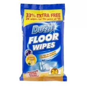 image of Duzzit Floor Wipes - 24 Pack