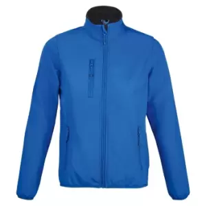 image of SOLS Womens/Ladies Radian Soft Shell Jacket (M) (Royal Blue)