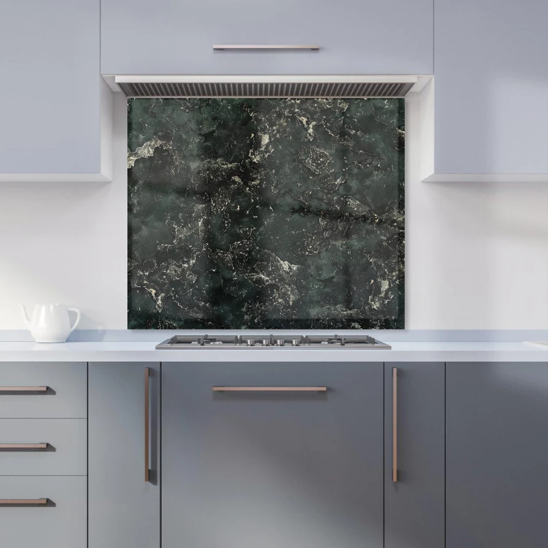 Image of Warren Reed - Designer Shabby Green Quartz Effect Kitchen Splashback in Grey Size: 600mm x 750mm Grey Unisex 600mm x 750mm