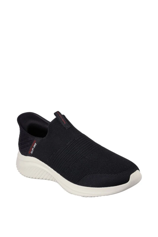 Image of Skechers Men Ultra Flex 3.0 Smooth Step Wide Trainers in Black Size: 8 Black 8 Male 196642936866