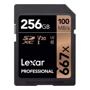 Image of Lexar Professional 667x UHS-I Class 10 SDXC Card 256GB