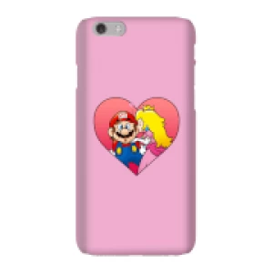 image of Nintendo Super Mario Peach Kiss Phone Case - iPhone 6 - Snap Case - Gloss