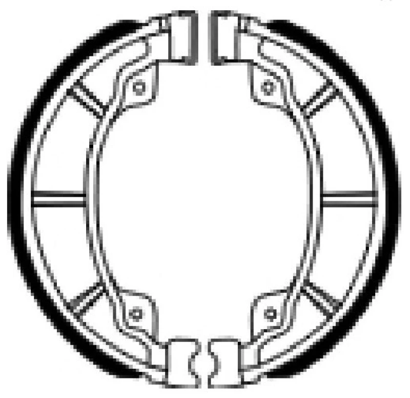 Image of FERODO Brake Shoe Set FERODO FSB964