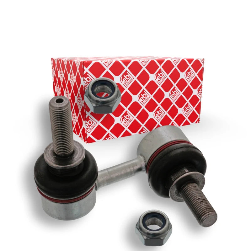 Image of FEBI BILSTEIN 48141 Anti-roll bar link Front Axle Right Steel Link Stabiliser (3229)