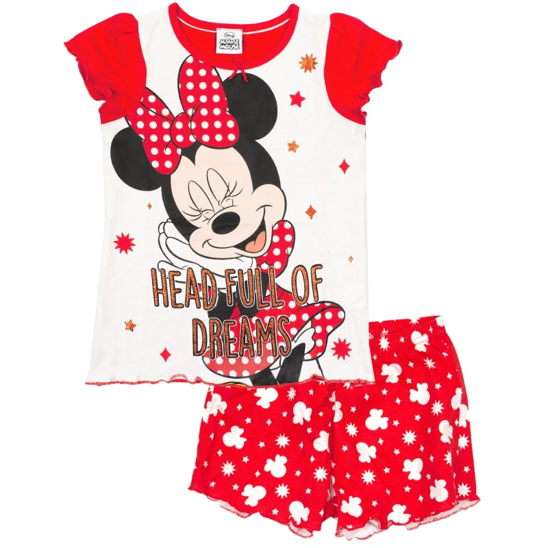 Image of Disney Short Sleeve Short Leg Pyjama Set Red female