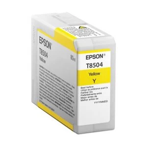Image of Epson T8504 Yellow Ink Cartridge