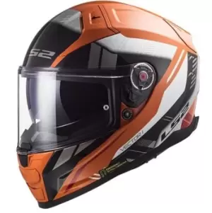 Image of LS2 Ff811 Vector Ii Stylus Fluo Orange Black Full Face Helmet L