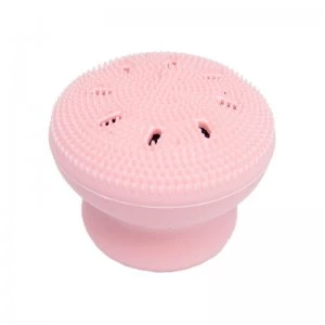 image of The Vintage Cosmetic Company Exfoliating Pink Face Sponge