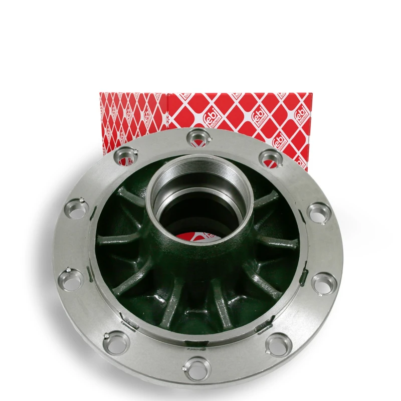 Image of FEBI BILSTEIN 06074 Wheel Hub Rear Axle, without wheel bearing Wheel Hub (653)