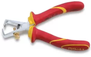 image of Beta Tools 1142MQ VDE 1000V Insulated Wire Stripping Pliers 160mm 011420096