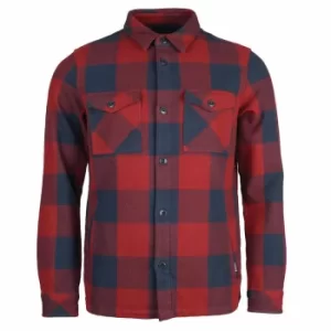 Image of Barbour Mens Hordon Overshirt Navy Medium