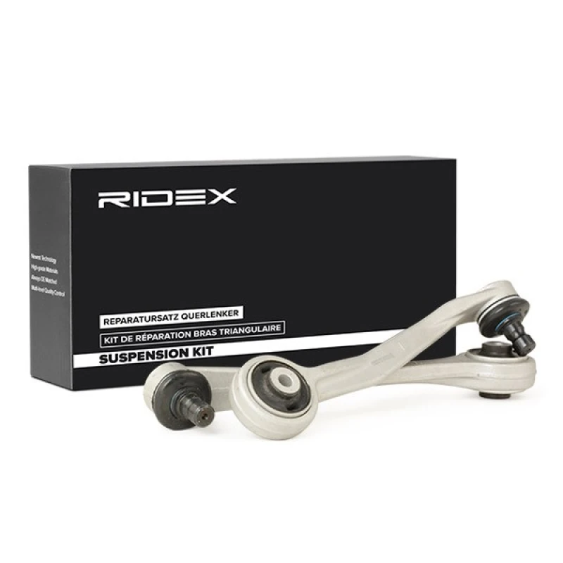 Image of RIDEX 772S0575 Control arm repair kit with ball joint, Front Axle, Control Arm Aluminium Suspension Kit (772)