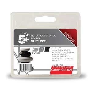 Image of 5 Star Office Canon CLI526 Black Inkjet Cartridge