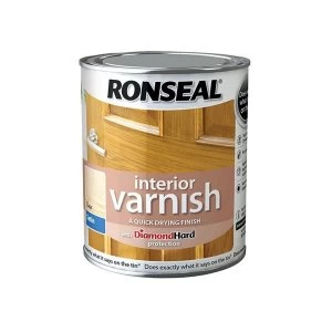 Image of Ronseal Interior Varnish Quick Dry Satin Beech 750ml