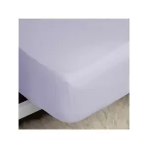 Image of Belledorm Easycare Polycotton Percale 200 Thread Count 11" Deep Fitted Sheet, Heather, Double