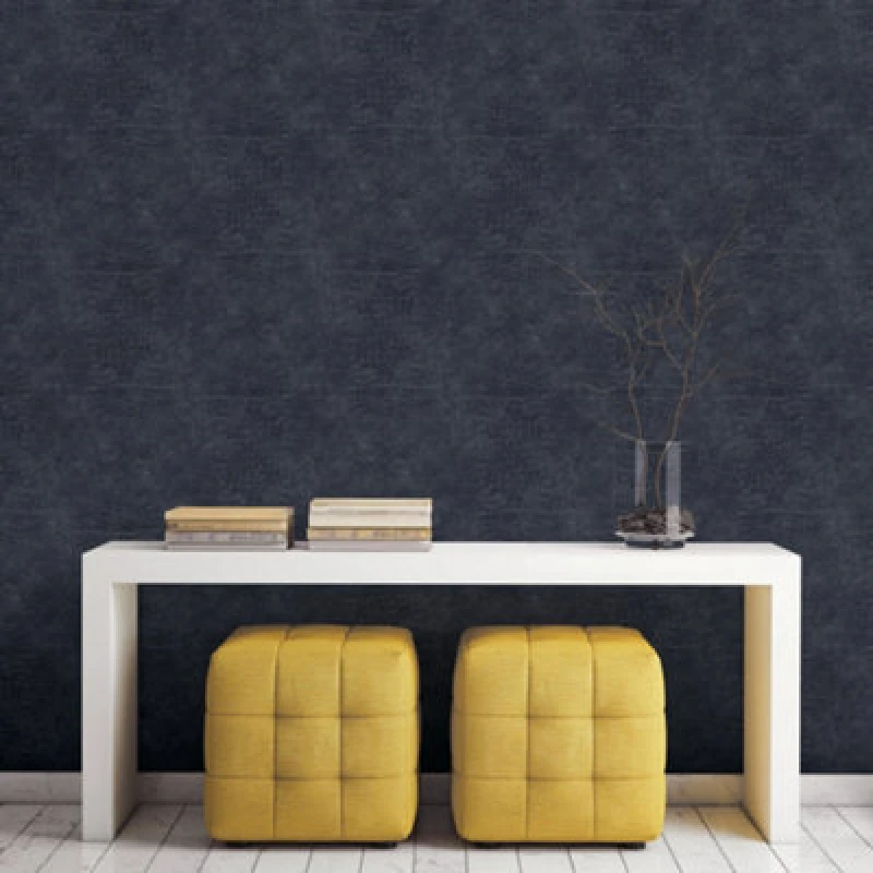 Image of Galerie Natural Fx Blue Crocodile Embossed Wallpaper