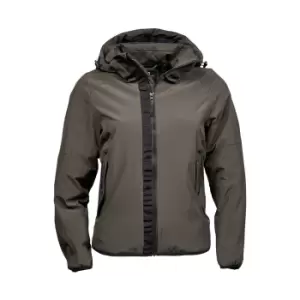 image of Tee Jays Womens/Ladies Urban Adventure Soft Shell Jacket (L) (Dark Olive)