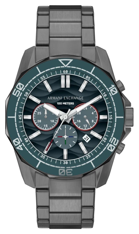 Image of Armani Exchange AX1972 SPENCER Chronograph (44mm) Blue Wave Watch