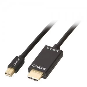 Image of Lindy 36929 cable interface/gender adapter Mini Diplayport HDMI Black