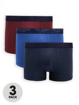 image of Ted Baker 3 Pack Mixed Trunks - Multi Size M Men