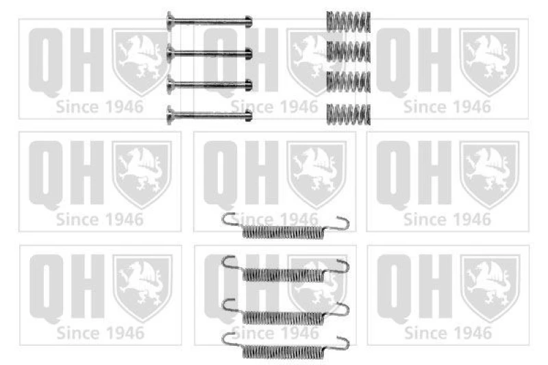 Image of QUINTON HAZELL Brake shoe fitting kit QUINTON HAZELL BFK346