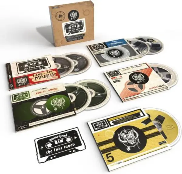 image of Motorhead The Lost Tapes: The Collection Volumes 1-5 - 8-CD Box Set - Sealed 2024 UK cd album box set BMGCAT686CDX