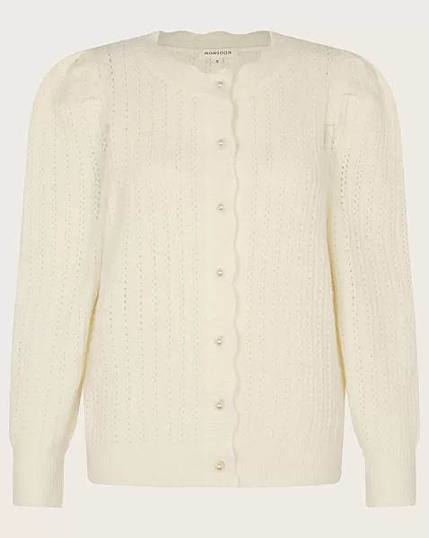 Image of Puff Sleeve Cardigan