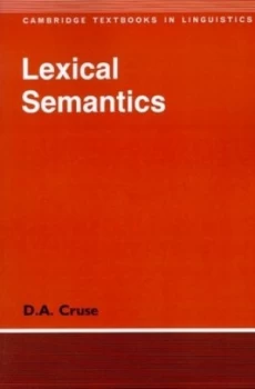 Image of Lexical semantics by D. A. Cruse