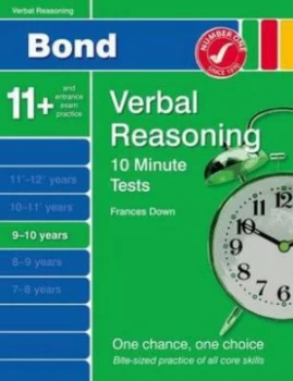 Image of Bond 10 Minute Tests Verbal Reasoning 9-10 Yrs by Frances down Paperback