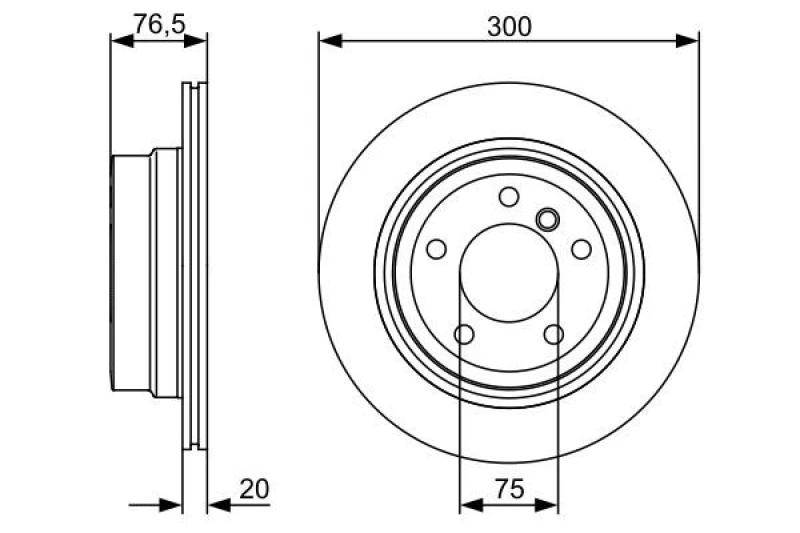 Image of Brake disc Bosch 0 986 479 496