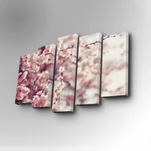 Image of 5PUC-062 Multicolor Decorative Canvas Painting (5 Pieces)