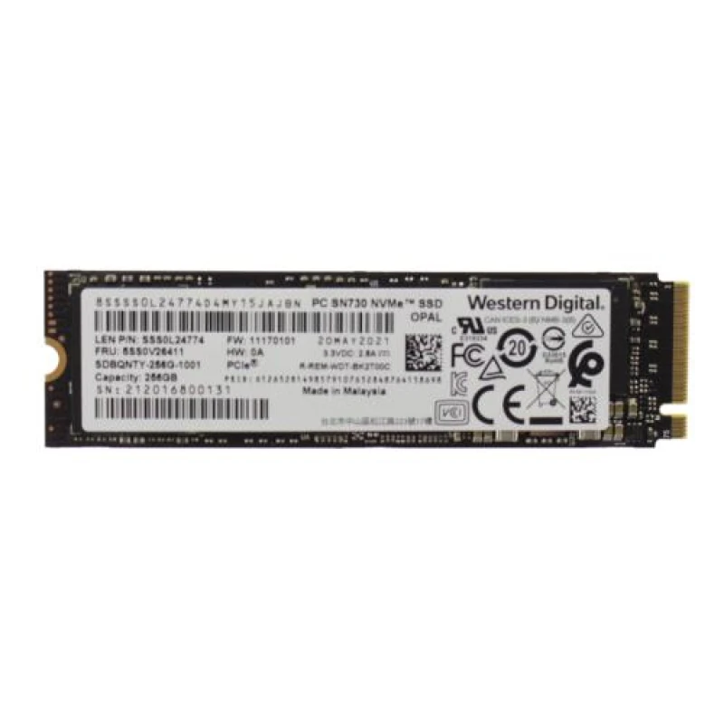 Image of Lenovo 01LX200 internal solid state drive M.2 256GB PCI Express 3.0 N